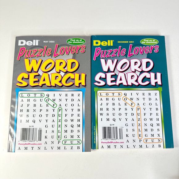 Dell Puzzle Lovers Word Search Booklets - Picture 1 of 9
